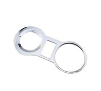 RTSMD Chrome Car Water Cup Holder Cover Sticker Trim For Peugeot 3008 2013 2014 2015 LHD Interior Accessories Interior Trim(Matte silver)