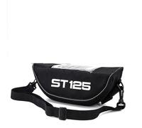 RTSMD Frame Packet Motorcycle Accessory Waterproof Dustproof Handlebar Storage Bag for ST125 Steering Wheel Navigation Bags Dustproof(Black 1)