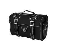 RTSMD Frame Packet Motorcycle Leather Waterproof Duffle & Luggage Tail Bags for NMAX 155 Long-Distance Traveling Saddle Bag Dustproof(Black 1)