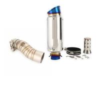 RTSMD Motorcycle Exhaust Pipe For CFMOTO 450SR 450NK 450SS 2022-2025 51MM Middle Link Muffler Escape Tube Connect Silencer Escape Pipe(Color 4,X-2)