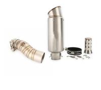 RTSMD Motorcycle Exhaust Pipe For CFMOTO 450SR 450NK 450SS 2022-2025 51MM Middle Link Muffler Escape Tube Connect Silencer Escape Pipe(Color 2,X-2)