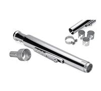 RTSMD Motorcycle Exhaust Pipe For CG125 CB500 VT500 CM300 CM500 Retro Vintage Classic Electroplating Muffler Escape Pipe(Color 9)