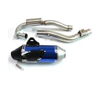 RTSMD Motorcycle Exhaust Pipe For CRF230 45mm Front Link Tube Muffler Escape Silencer Noise Sound Eliminator Accessories Escape Pipe(BLUE)