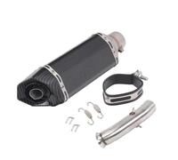 RTSMD Motorcycle Exhaust Pipe For DUKE 125 250 390 RC390 2017-2020 51mm Muffler Slip On Escape Tube Silencer Middle Link Escape Pipe(Color 10)