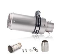 RTSMD Motorcycle Exhaust Pipe For R3 R25 MT07 MT09 R1 51/60mm Muffler Stainless Steel Escape Tube Silencer Accessories Escape Pipe(Color 7,51mm)