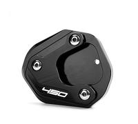 RTSMD Motorcycle Kickstand Extension Pad For CFMOTO 450SR 450NK 450CLC 2022 2023 2024 2025 Support Plate Anti-skid Base Side Stand Extension Pad(Black)