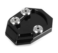 RTSMD Motorcycle Side Stand Support Pad Kickstand Enlarger Extension Plate For YZF-R1 2009-2014 Anti-skid Enlarger Base Side Stand Extension Pad(Black 2)