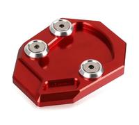RTSMD Motorcycle Side Stand Support Pad Kickstand Enlarger Extension Plate For YZF-R1 2009-2014 Anti-skid Enlarger Base Side Stand Extension Pad(Red 2)