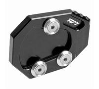 RTSMD Motorcycle Side Stand Support Pad Kickstand Enlarger Extension Plate For YZF-R1 2009-2014 Anti-skid Enlarger Base Side Stand Extension Pad(Black 1)