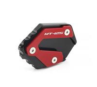 RTSMD Motorcycle Stand Extension Pad For MT125 2014-2023 CNC Side Stand Foot Extension Pad Kickstand Enlarger Plate Side Stand Extension Pad(RED)