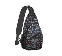 RTSTNMBD Sling Backpack for Men Women Crossbody Sling Bag Math Formula Chest Bag Daypack Fanny Pack for Outdoors Hiking