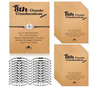 Rtteri 20 Set 2025 8th Grade Graduation Gifts Bracelets Inspirational Compass Bracelet Adjustable Give You Direction Compass Graduation Gifts for Him Her Grad Party Supplies