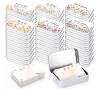 Rtteri 48 Pcs Prayer Boxes with Cards to Write on Prayer Request Box Christian Inspirational Gift for Church Women Easter Nativity First Communion Religious Favors (Pastel Floral)