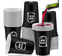 Rtteri 48 Pieces Death to My 20s 30s Decorations Cups 16oz Rip to My 20s 30s Cups 30th 40th Birthday Decorations for Him Disposable Party Cups Thick Plastic Cups Birthday Cups for Women