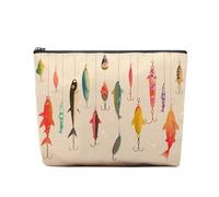 RTTLALUO Animals Makeup Bag, Animals Gifts For Women, Animals Makeup Pouch, Travel Toiletry Pouch With Zipper, Birthday Anniversary Christmas Gifts For Mom Sister, Travel Toiletry Bag, Fishhook