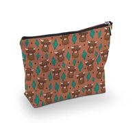 RTTLALUO Animals Makeup Bag, Animals Gifts For Women, Animals Makeup Pouch, Travel Toiletry Pouch With Zipper, Birthday Anniversary Christmas Gifts For Mom Sister, Travel Toiletry Bag, Yak2