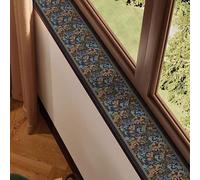 RTTZBOZ Printing Window Sill Protector, Narrow Window Sill Mat From Dog Cat Scratching, Absorbent Dust-Proof Liner with Non-Slip Backing, Cut-to-Fit(Blue,4x79in)
