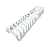 RTTZBOZ Tile Display Rack, Floor Standing Plate Stand, Small Easels for Display, Double Side Tile Board Holder Rack for Retail Stores(White,1.5cm/0.6in)