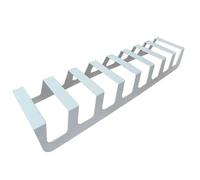 RTTZBOZ Tile Display Rack, Floor Standing Plate Stand, Small Easels for Display, Double Side Tile Board Holder Rack for Retail Stores(White,3.1cm/1.2in)