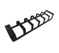 RTTZBOZ Tile Display Rack, Floor Standing Plate Stand, Small Easels for Display, Double Side Tile Board Holder Rack for Retail Stores(Black,4.5cm/1.8in)