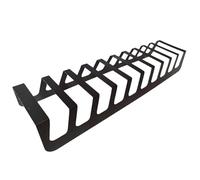 RTTZBOZ Tile Display Rack, Floor Standing Plate Stand, Small Easels for Display, Double Side Tile Board Holder Rack for Retail Stores(Black,2.6cm/1in)