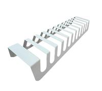 RTTZBOZ Tile Display Rack, Floor Standing Plate Stand, Small Easels for Display, Double Side Tile Board Holder Rack for Retail Stores(White,2.1cm/0.8in)
