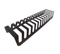 RTTZBOZ Tile Display Rack, Floor Standing Plate Stand, Small Easels for Display, Double Side Tile Board Holder Rack for Retail Stores(Black,1.5cm/0.6in)