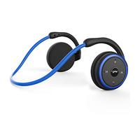 RTUSIA Small Bluetooth Headphones Wrap Around Head - Sports Wireless Headset with Built in Microphone and Crystal-Clear Sound, Foldable and Carried in The Purse, and 12-Hour Battery Life, Blue