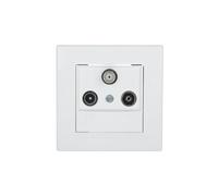 RTV-SAT Antenna Socket Passage 4dB White Asfora EPH3500221