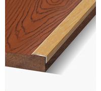 RTVGNSZSJL Floor Transition Strip L-Shaped,Wood To Tile Flooring Joint Strip,36 Inch Aluminum Floor Edging Trim Strip,Easy To Install(Light oak,W15mm*H8mm)