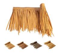 RTVGNSZSJL Palm Thatch Roll Artificial Thatch Grass Roll Mexican Style Patio Fence Decoration Bar Hut Grass Duck Boat Blinds Runner，Anti-Aging(Yellow 1,25pcs)