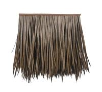 RTVGNSZSJL Palm Thatch Roll Mexican Tiki Hut Grass Skirting Roof Outdoor Artificial Thatch Roofing Panels Fireproof Fake Straw Plastic PE(Grey,1pcs)