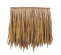 RTVGNSZSJL Palm Thatch Roll Mexican Tiki Hut Grass Skirting Roof Outdoor Artificial Thatch Roofing Panels Fireproof Fake Straw Plastic PE(Khaki,30pcs)