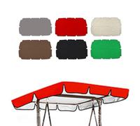 RTVGNSZSJL Patio Swing Canopy Replacement Top 77x49/75x52/65x45in Porch Swing Canopy Cover Waterproof Replacement Top Cover, Sun Shade Awning Cover Easy Install(Red,56x47.2in-142x120cm)