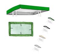 RTVGNSZSJL Porch Swing Canopy 75''x 47'' 84''x 48'' Patio Swing Canopy Replacement Top Waterproof Sunshade For Outdoor Garden Courtyard(Green,75x47x9in)