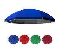 RTVGNSZSJL Round Patio Umbrella Replacement Parasol Canopy 6.5ft 8ft 10ft Outdoor Umbrella Canopy Replacement For 8/10 Ribs Sunshade Market Umbrella Top(Blue,200cm/6.5ft-8 Ribs)
