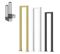 RTVGNSZSJL U-Shaped Staircase Handrail Wrought Iron Stair Rail Handrails for Outdoor Steps Stair Railing Transitional Handrail 14in 18in 22in 30in 35in(Gold,75cm/2.4ft)