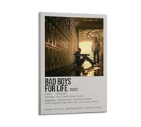 RTWEGRYRHKK Bad Boys For Life Canvas Posters Aesthetic Wall Art Decorative Painting Poster Decor Vintage Canvas for Living Room Bed Room 16x24inch(40x60cm) Frame-style
