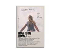 RTWEGRYRHKK Chelsea Cutler Album How To Be Human Canvas Posters Aesthetic Wall Art Decorative Painting Poster Decor Vintage Canvas for Living Room Bed Room 20x30inch(50x75cm) Unframe-style