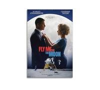 RTWEGRYRHKK Fly Me to The Moon Canvas Posters Aesthetic Wall Art Decorative Painting Poster Decor Vintage Canvas for Living Room Bed Room 16x24inch(40x60cm) Unframe-style