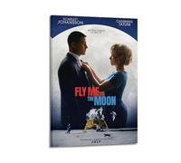 RTWEGRYRHKK Fly Me to The Moon Canvas Posters Aesthetic Wall Art Decorative Painting Poster Decor Vintage Canvas for Living Room Bed Room 16x24inch(40x60cm) Frame-style