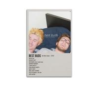 RTWEGRYRHKK Mom Jeans Best Buds Canvas Posters Aesthetic Wall Art Decorative Painting Poster Decor Vintage Canvas for Living Room Bed Room 12x18inch(30x45cm) Unframe-style