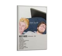 RTWEGRYRHKK Mom Jeans Best Buds Canvas Posters Aesthetic Wall Art Decorative Painting Poster Decor Vintage Canvas for Living Room Bed Room 20x30inch(50x75cm) Frame-style