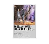 RTWEGRYRHKK Ron Kamonohashi Deranged Detective Canvas Posters Aesthetic Wall Art Decorative Painting Poster Decor Vintage Canvas for Living Room Bed Room 08x12inch(20x30cm) Unframe-style