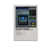 RTWEGRYRHKK Soccer Mommy Color Theory Canvas Posters Aesthetic Wall Art Decorative Painting Poster Decor Vintage Canvas for Living Room Bed Room 08x12inch(20x30cm) Unframe-style