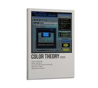 RTWEGRYRHKK Soccer Mommy Color Theory Canvas Posters Aesthetic Wall Art Decorative Painting Poster Decor Vintage Canvas for Living Room Bed Room 20x30inch(50x75cm) Frame-style