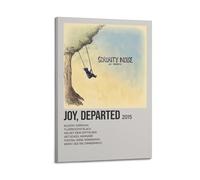 RTWEGRYRHKK Sorority Noise Album Joy, Departed Canvas Posters Aesthetic Wall Art Decorative Painting Poster Decor Vintage Canvas for Living Room Bed Room 12x18inch(30x45cm) Frame-style