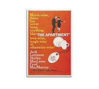 RTWEGRYRHKK The Apartment 1960_waifu2x_3x_2n Canvas Posters Aesthetic Wall Art Decorative Painting Poster Decor Vintage Canvas for Living Room Bed Room 16x24inch(40x60cm) Unframe-style