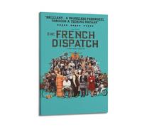 RTWEGRYRHKK The French Dispatch2 Canvas Posters Aesthetic Wall Art Decorative Painting Poster Decor Vintage Canvas for Living Room Bed Room 08x12inch(20x30cm) Frame-style
