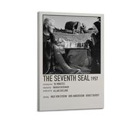 RTWEGRYRHKK The Seventh Seal Movie（1） Canvas Posters Aesthetic Wall Art Decorative Painting Poster Decor Vintage Canvas for Living Room Bed Room 24x36inch(60x90cm) Frame-style